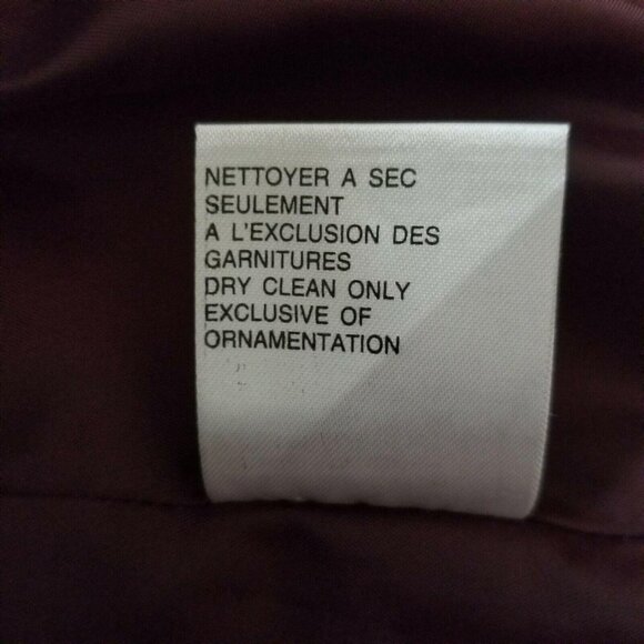 Tribal Women’s Long Sleeve Lined Burgundy Button-Up Coat Jacket Size 12 - Picture 15 of 15